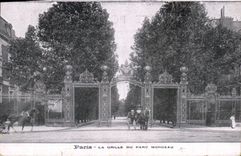 CPA Paris la Grille du Parc Monceau 