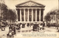 CPA Eglise de la Madeleine la premiere pierre fut posee en 1764 par constant d'Ivry 