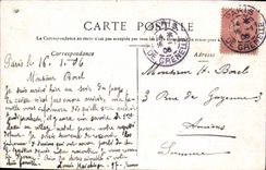 CPA Paris Pylones du Pont Alexandre III 