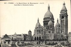 CPA Paris le Sacre Coeur de Montmartre 