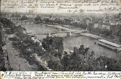 CPA Collection de petit Journal Paris la Seine vue prise du Louvre 