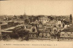 CPA Paris panorama des Huit Ponts 