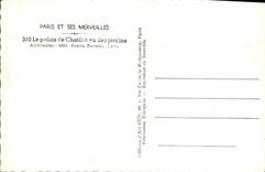 CPA Paris et ses Merveilles le Palais de Chaillot vu des Jardins Architectes MM Azeno Boileau Carlu 