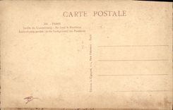 CPA Paris jardin du Luxemnbourg au Fond le Pantheon 