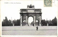 CPA Paris l'Arc des Tuileries 