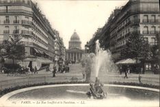 CPA Paris le Rue Soufflot et le Pantheon 