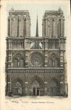CPA Paris Notre Dame Facade 
