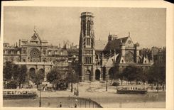 CPA Paris en flanant l'eglise Saint Germain l'Auxerrois 