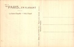 CPA Paris en flanant la Sainte Chapelle 