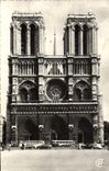 CPA Paris Facade de la Cathedrale Notre Dame 1163 1260 