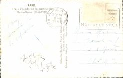 CPA Paris Facade de la Cathedrale Notre Dame 1163 1260 