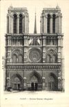 CPA Paris Notre Dame Facade 