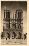 CPA Paris en flanant Notre Dame Facade 