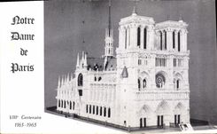 CPA Notre Dame de Paris VIIIe Centenaire 1163 1963 
