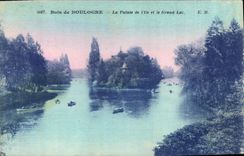 CPA Bois de Boulogne la Pointe de l'Ile et le Grand Lac 