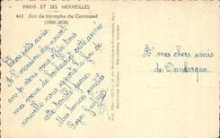 CPA Paris et ses Merveilles Arc de Triomphe du Carrousel 1806 1808 