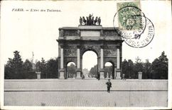 CPA Paris l'Arc des Tuileries 