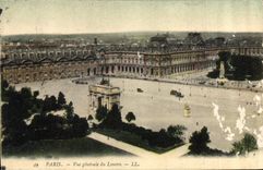 CPA Paris Vue generale du Louvre 