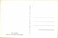 CPA Paris l'Arc de Triomphe du Carrousel 