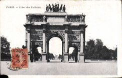 CPA Paris l'Arc des Tuileries 