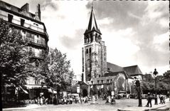 CPA Paris Place Saint Germain des Pres et l'Eglise 
