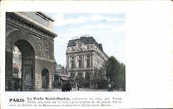 CPA Paris la Porte Saint Martin Construite en 16674 par Pierre Bulet aux trais de la Ville 