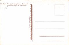 CPA Paris Arc de Triomphe du Carrousel 