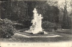 CPA Paris le Parc Monceau le Monument de Gounod 