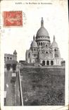 CPA Paris la Basiliquqe de Montmartre 
