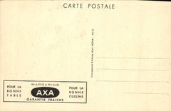 CPA Paris l'Arc de Triomphe du Carrousel et le Louvre Margarine Axa