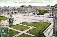 CPA Paris vue generale de la Place du Carrousel 