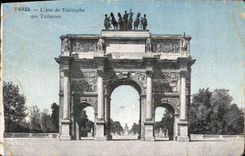 CPA Paris l'Arc de Triomphe des Tuileries 