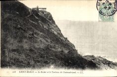 CPA Saint Malo le Rocher et le Tombeau de Chateaubriand 