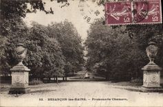 CPA Besancon les Bains Promenade Chamars 
