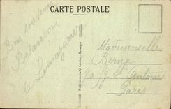 CPA Besancon les Bains entree des Grottes Saint Leonard Vallee du Doubs et Route de Morre 