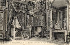 CPA Palais de Fontainebleau la Chambre a coucher de Napoleon 1er 