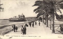 CPA Nice la Promenade des Anglais et le Palais de la Jetee 