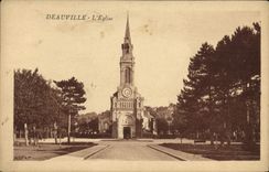 CPA Deauville L'Eglise 