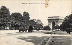 CPA Paris Avenue du Bois de Boulogne 