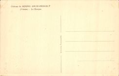 CPA Chateau de Bourg Archambault Vienne Le Donjon