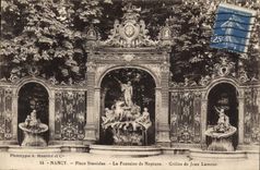 CPA Nancy Place Stanislas La Fontaine de Neptune Grilles de Jean Lamour 