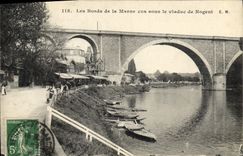 CPA Les Bords de la Marne vus sous le Viaduc de Nogent 