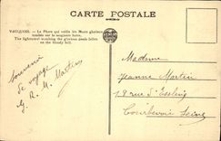 CPA Vauquois le Phare qui Veille les Morts Glorieux tombes sur la sanglante Butte