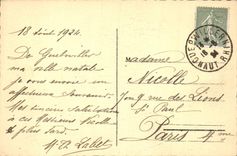 CPA Hartmannswillerkopf Monument du 152 Reg d'Inf sur le Sommet du Vieil Armand