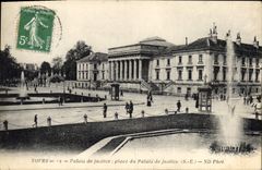 CPA Tours Palais de justice Place du Palais de Justice S E 