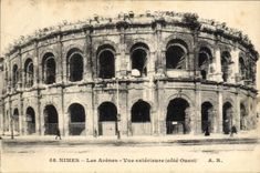 CPA Nimes les Arenes vue exterieure Cote Ouest 