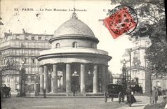 CPA Paris le Parc Monceau la Rotonde 