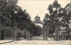 CPA Paris l'Entree du Parc Monceau 