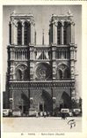 CPA Paris Notre Dame Facade 