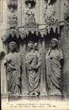 CPA Cathedrale de Reims portail nord un Ange Saint Nicaise Sainte Eutrope 
